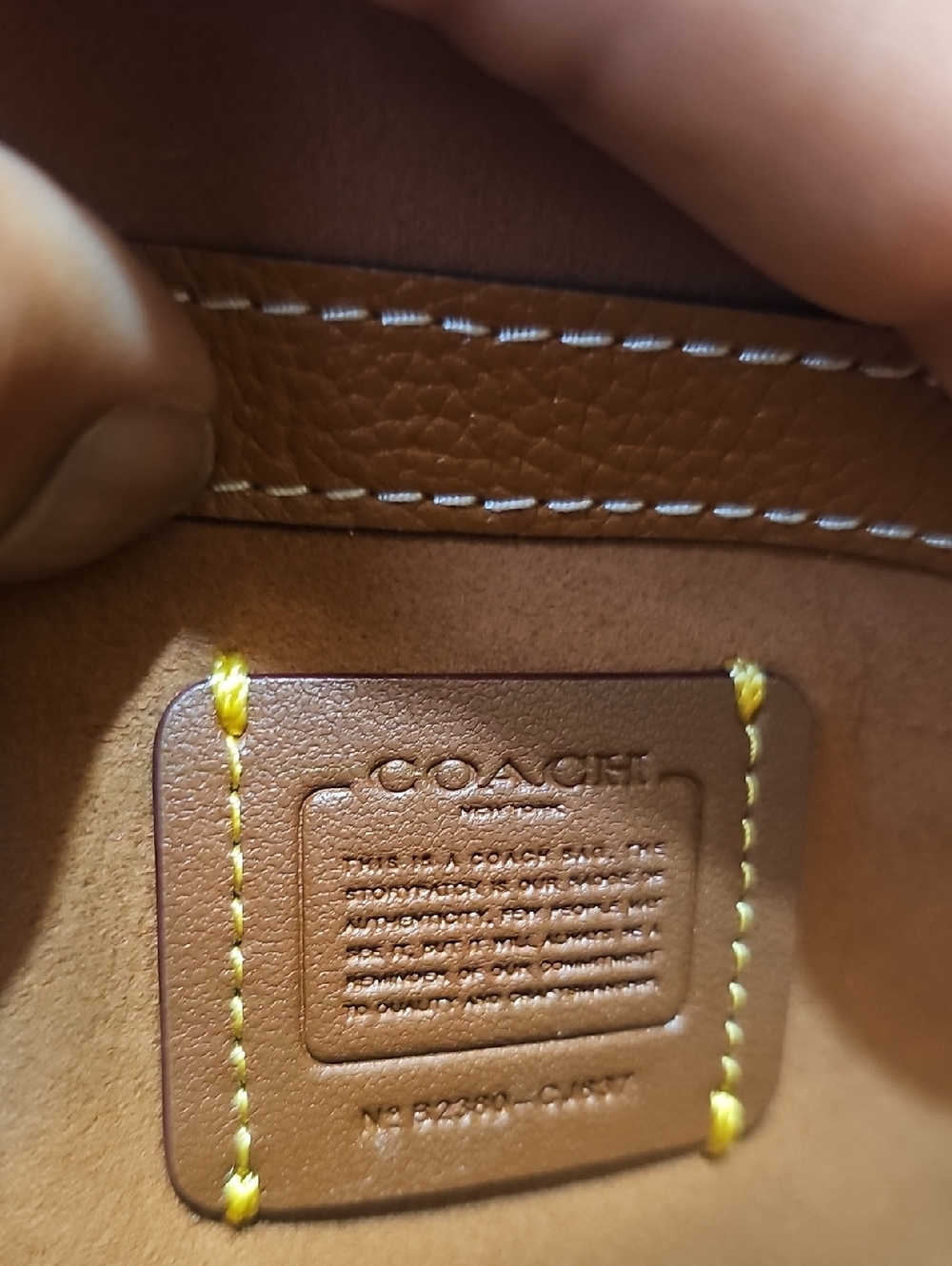 Coach Tabby Messenger 19 Burnished Amber Braided Leather Crossbody - Picture 8 of 8